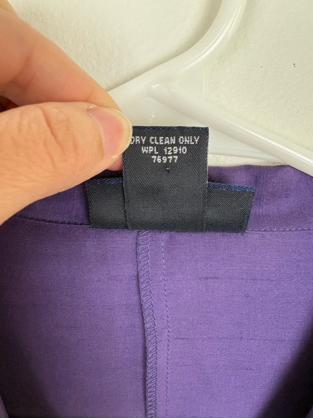 Vintage Venezia Purple Silk Button-Up Blouse size 16 Like New Y2K Plus Size - Picture 3 of 7